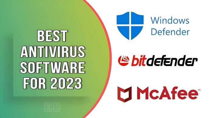 Antivirus software with firewall included